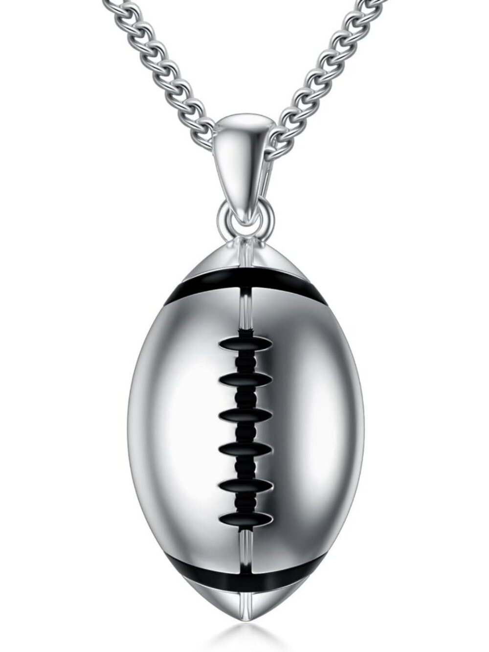 925 Sterling Silver Cross Pendant Necklace - Bible Verse Gift for Athletes